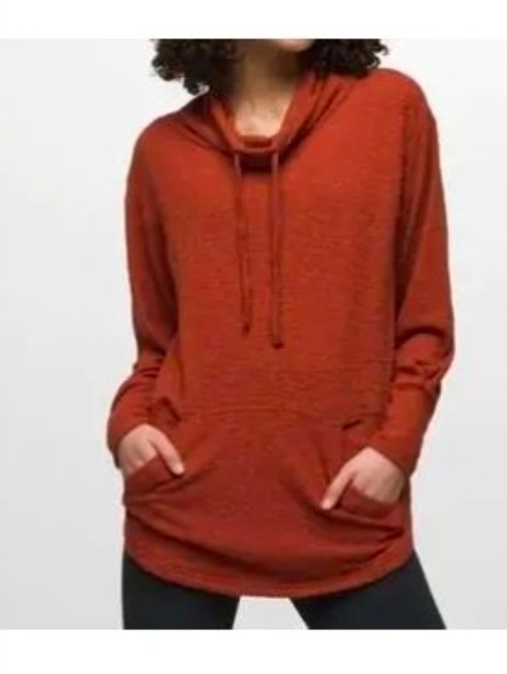 prAna Frieda Top Cowl Neck in rust